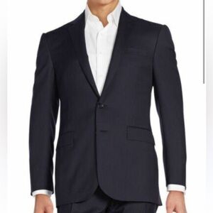 Lauren Ralph Lauren Black Label Slim Wool‎ Suit Blazer Size 40 Short